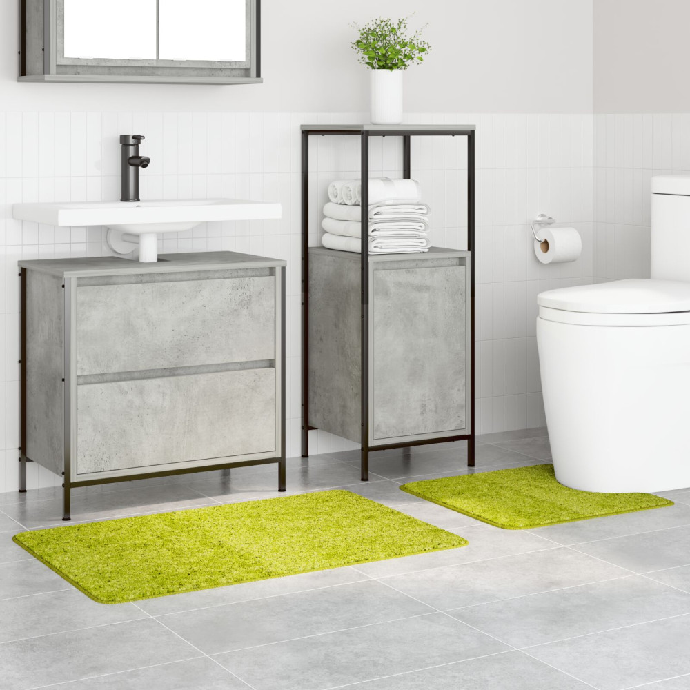 Produktbild för Antisklid badmatta set 2 pcs Grön PP
