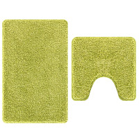 Produktbild för Antisklid badmatta set 2 pcs Grön PP