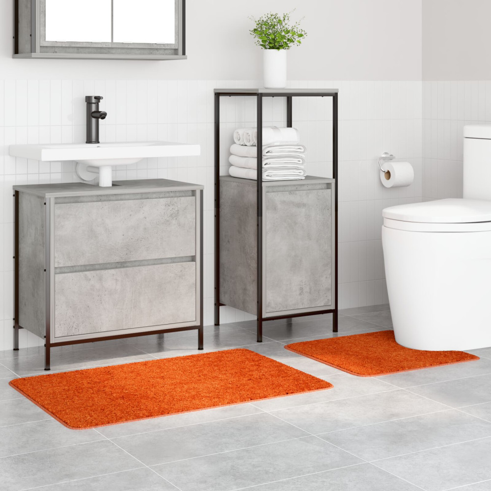 Produktbild för Antisklid badmatta set 2 pcs Orange PP