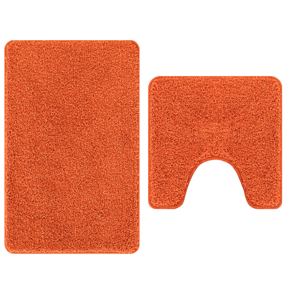 Produktbild för Antisklid badmatta set 2 pcs Orange PP