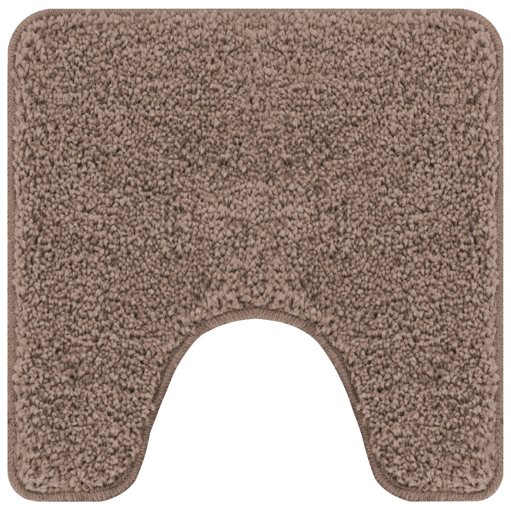 Produktbild för Antisklid badmatta set 3 st Brun 50 x 80 cm PP