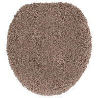 Produktbild för Antisklid badmatta set 3 st Brun 50 x 80 cm PP