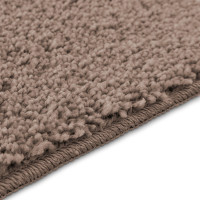 Produktbild för Antisklid badmatta set 3 st Brun 50 x 80 cm PP