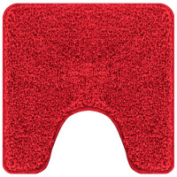 Produktbild för Antisklid badmatta set 3 st Röd 50 x 80 cm PP