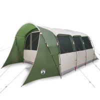 Produktbild för Familjetält med tak Grön och Vit 576 x 325 x 213 cm