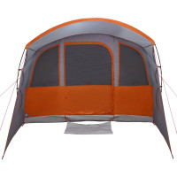 Produktbild för Familjetält med tak Grå och orange 576 x 325 x 213 cm