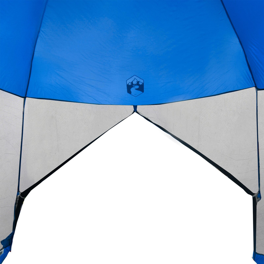 Produktbild för Myggnätstält Azurblå 320 x 320 x 218 cm Polyester och Fiberglas