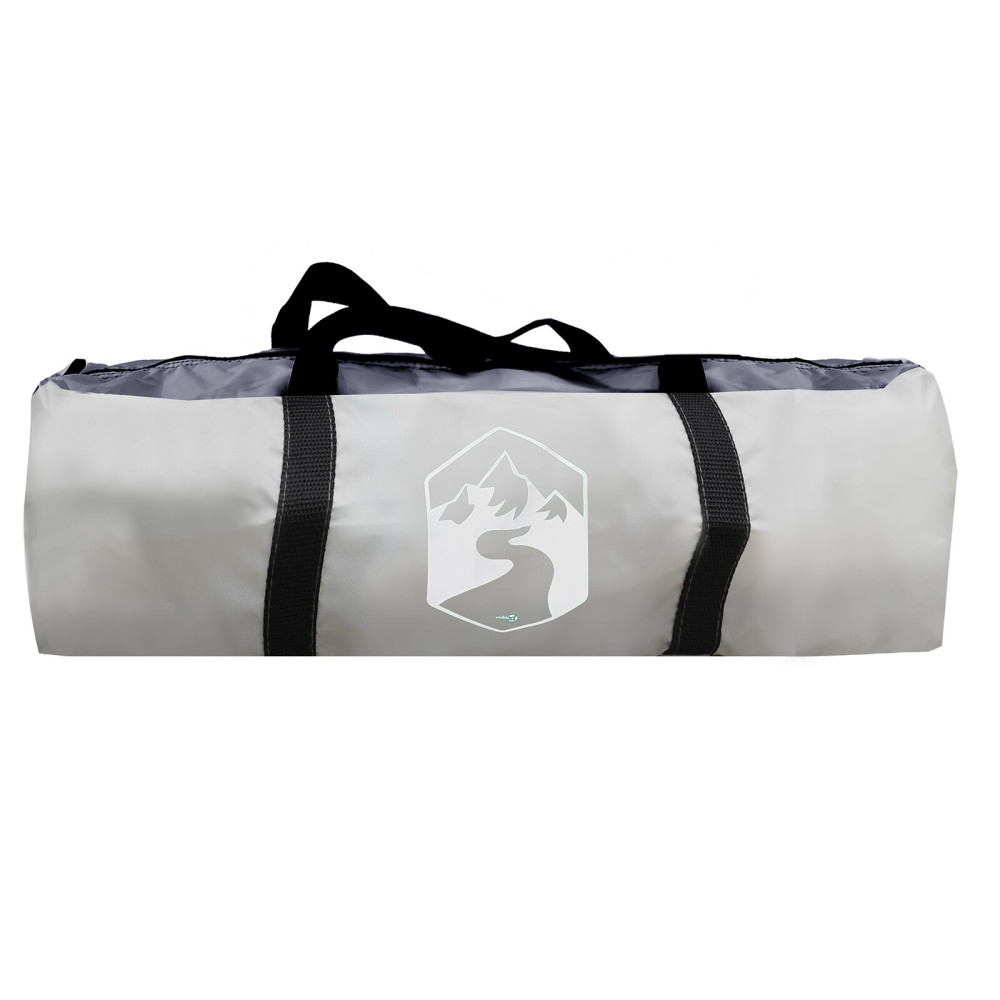 Produktbild för Myggnätstält Grå 434 x 434 x 230 cm Polyester och Fiberglas