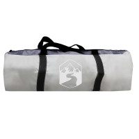 Produktbild för Myggnätstält Grå 434 x 434 x 230 cm Polyester och Fiberglas