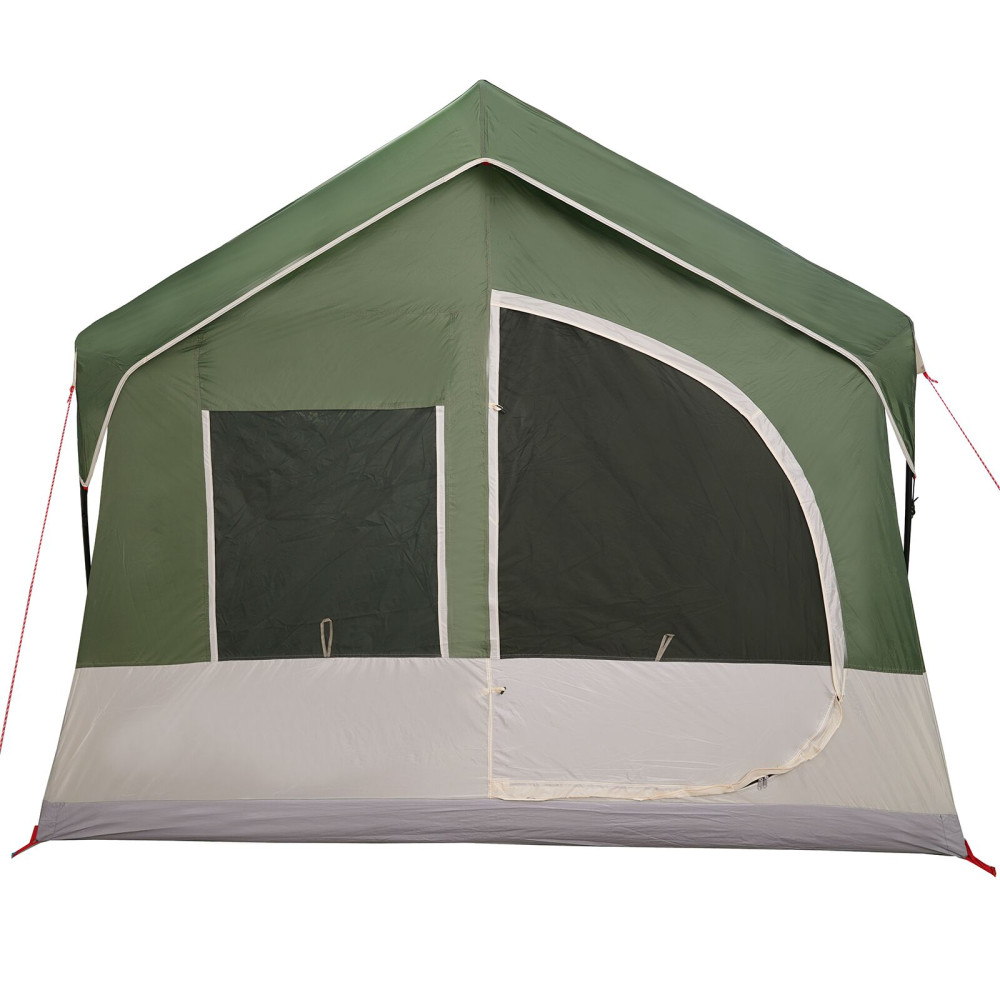 Produktbild för Familjetält med tak Grön och Vit 620 x 322 x 240 cm Polyester