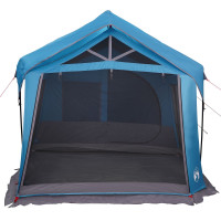 Produktbild för Familjetält med tak Blå och grå 620 x 322 x 240 cm Polyester