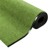 Produktbild för Dörrmatta Grön och svart 120 x 400 cm 100% Polyamid