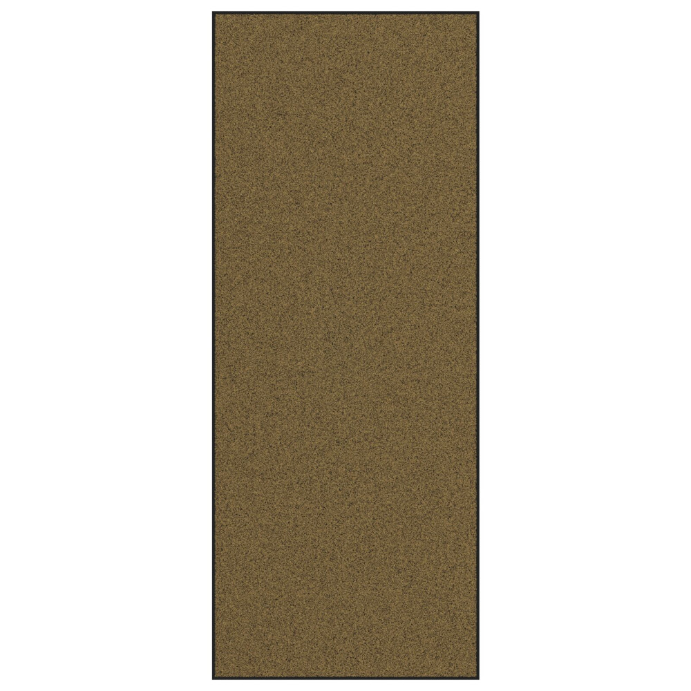 Produktbild för Dörrmatta Övrigt Brun och svart 120 x 300 cm Polyamid och PVC