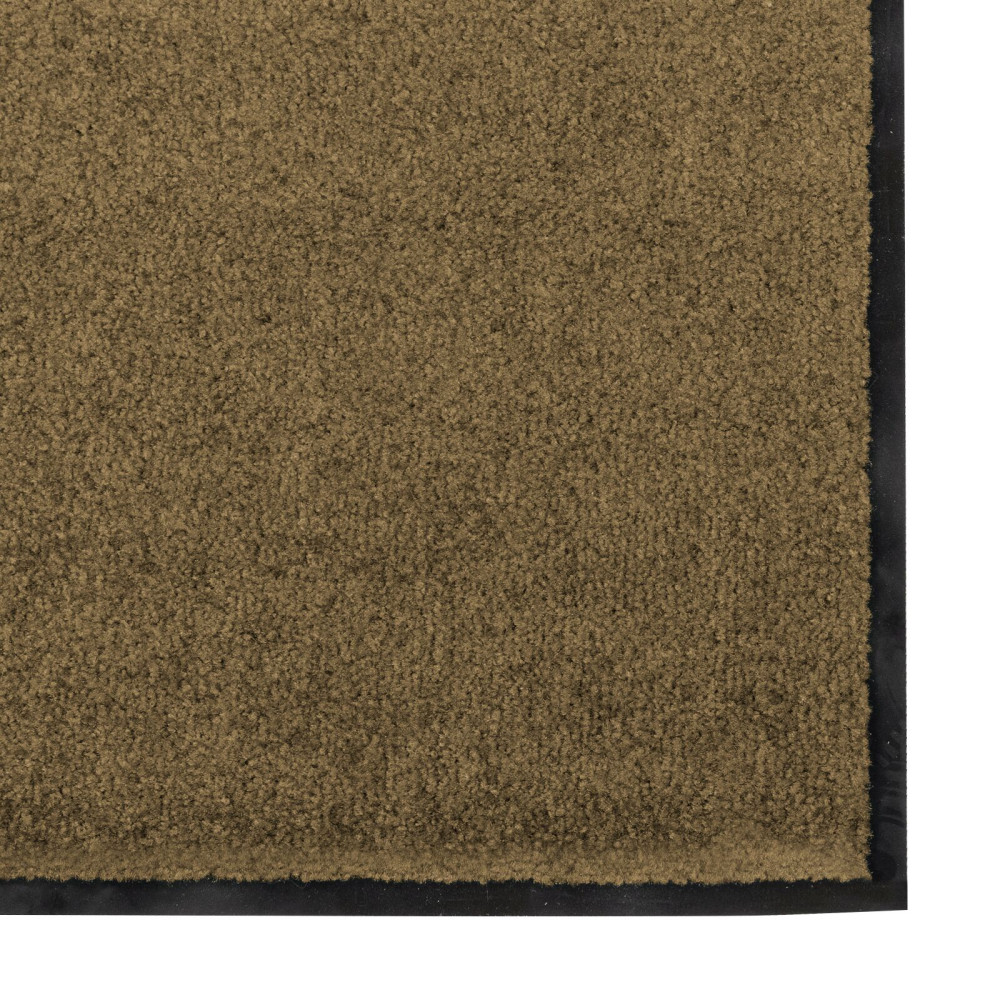 Produktbild för Dörrmatta Övrigt Brun och svart 120 x 300 cm Polyamid och PVC