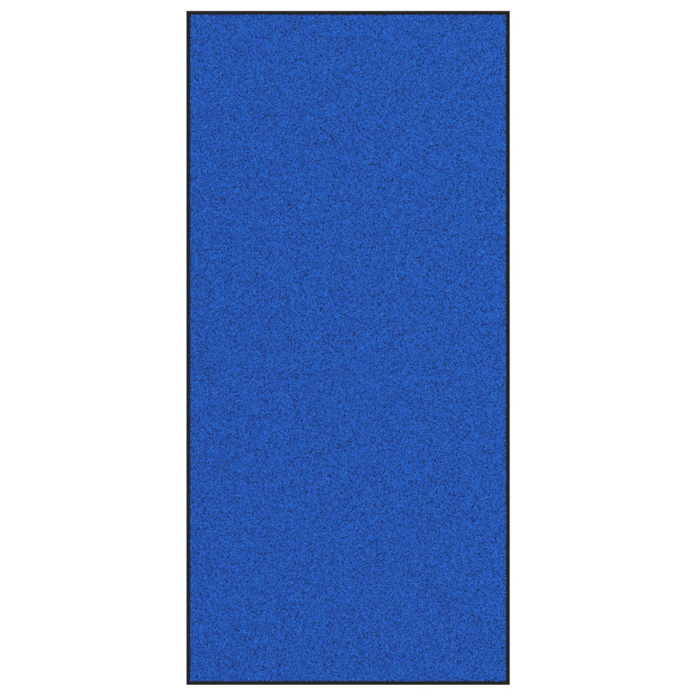 Produktbild för Dörrmatta Blå och svart 120 x 250 cm 100% Polyamid