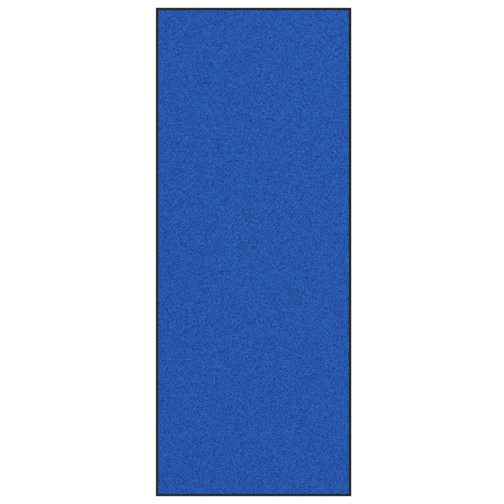 Produktbild för Dörrmatta Blå och svart 120 x 300 cm 100% Polyamid