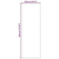 Produktbild för Dörrmatta Övrigt Blå och svart 120 x 350 cm Polyamid och PVC