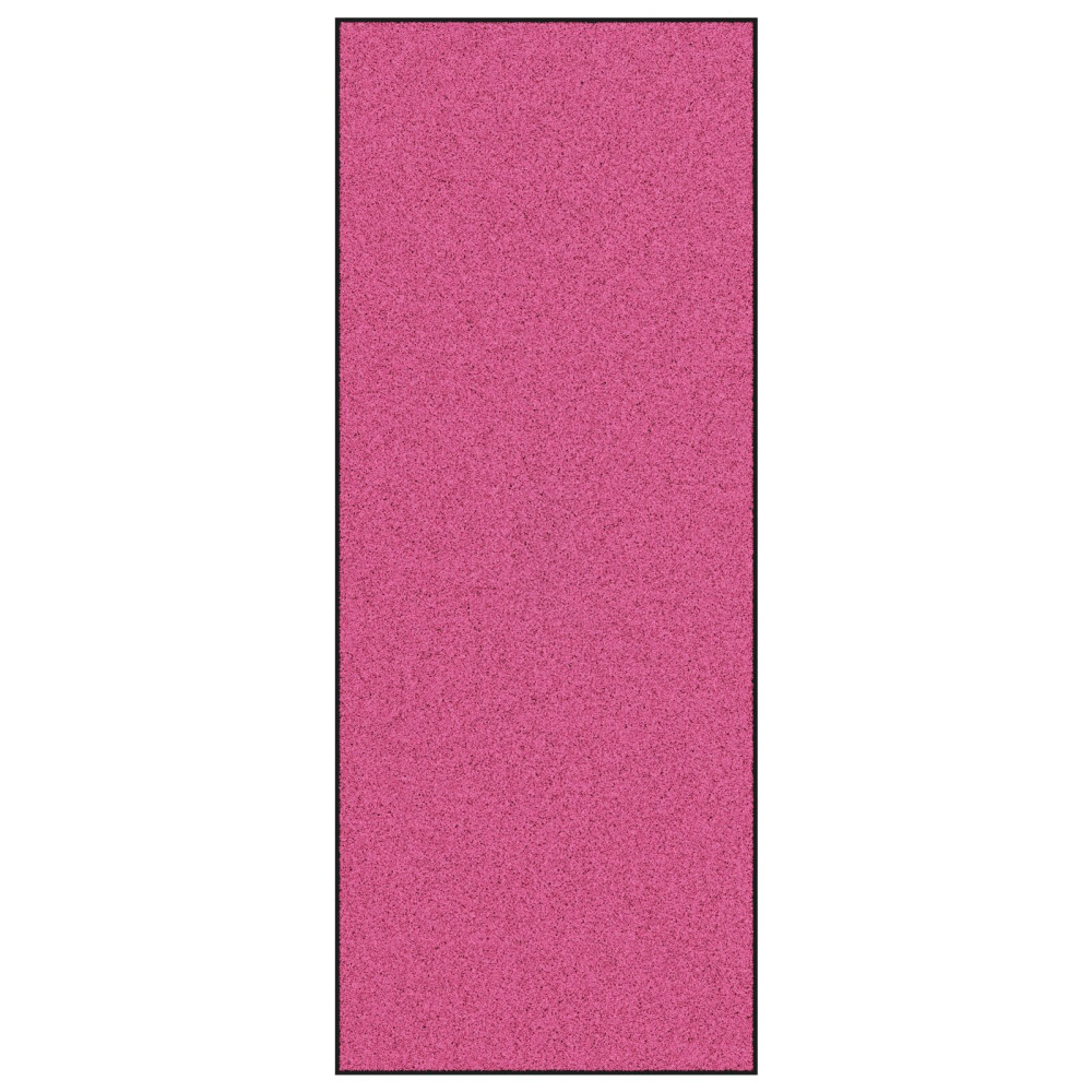 Produktbild för Dörrmatta Rosa och svart 120 x 300 cm 100% Polyamid