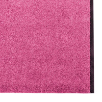 Produktbild för Dörrmatta Rosa och svart 120 x 350 cm 100% Polyamid