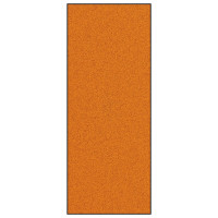 Produktbild för Dörrmatta Orange och Svart 120 x 300 cm 100% Polyamid