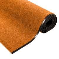 Produktbild för Dörrmatta Övrigt Orange och Svart 120 x 350 cm Polyamid och PVC