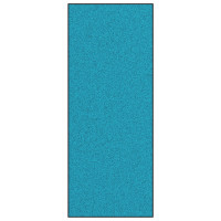 Produktbild för Dörrmatta Cyan och svart 120 x 300 cm 100% Polyamid