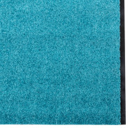 Produktbild för Dörrmatta Övrigt Cyan och svart 120 x 400 cm Polyamid och PVC