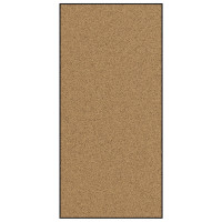 Produktbild för Dörrmatta Övrigt Kräm och svart 120 x 250 cm Polyamid och PVC