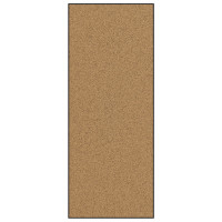 Produktbild för Dörrmatta Övrigt Kräm och svart 120 x 300 cm Polyamid och PVC