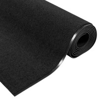 Produktbild för Dörrmatta Svart 120 x 400 cm 100% Polyamid