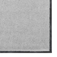 Produktbild för Dörrmatta Grå och svart 120 x 250 cm 100% Polyamid
