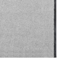 Produktbild för Dörrmatta Grå och svart 120 x 350 cm 100% Polyamid