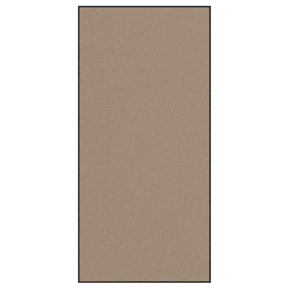 Produktbild för Dörrmatta Beige och svart 120 x 250 cm 100% Polyamid