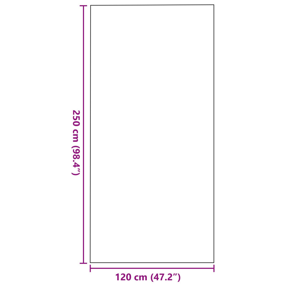 Produktbild för Dörrmatta Beige och svart 120 x 250 cm 100% Polyamid