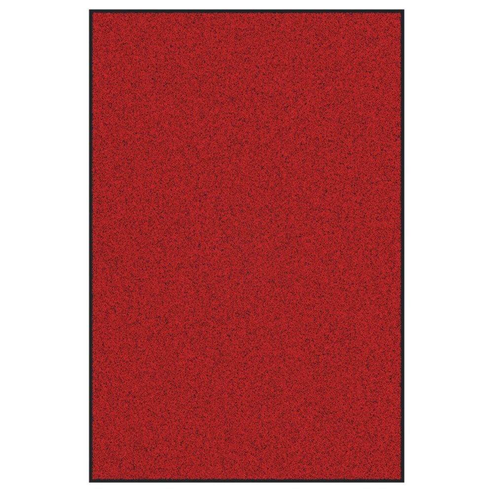 Produktbild för Dörrmatta Röd och Svart 120 x 180 cm 100% Polyamid