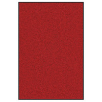 Produktbild för Dörrmatta Röd och Svart 120 x 180 cm 100% Polyamid