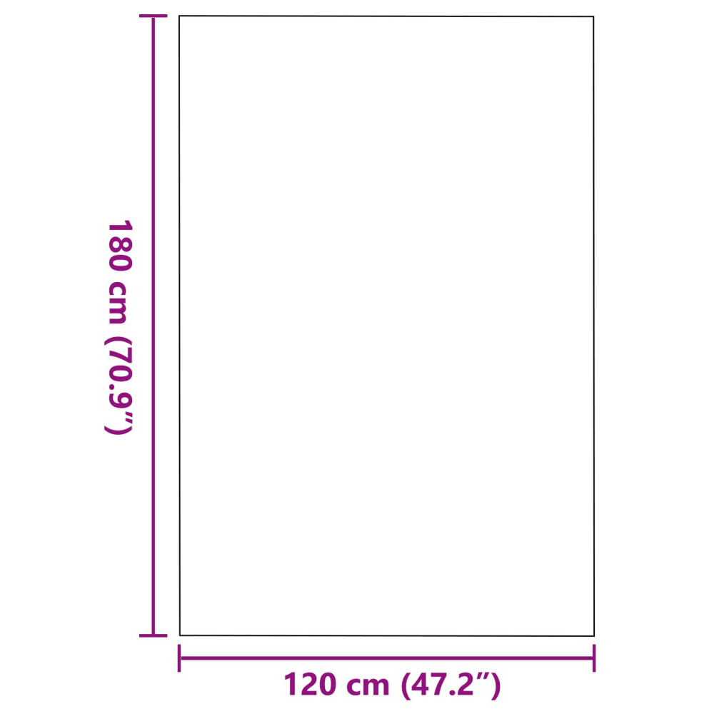 Produktbild för Dörrmatta Röd och Svart 120 x 180 cm 100% Polyamid