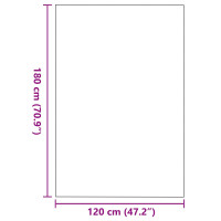 Produktbild för Dörrmatta Röd och Svart 120 x 180 cm 100% Polyamid