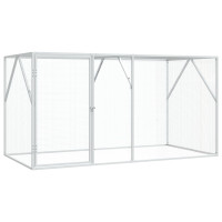 Produktbild för Fågelbur Antracit 208 x 102 x 108 cm Galvaniserat Stål