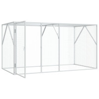 Produktbild för Fågelbur Antracit 208 x 102 x 108 cm Galvaniserat Stål