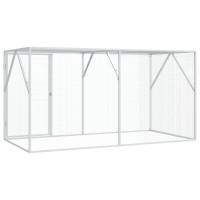 Produktbild för Fågelbur Antracit 208 x 102 x 108 cm Galvaniserat Stål