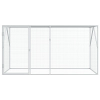 Produktbild för Fågelbur Antracit 208 x 102 x 108 cm Galvaniserat Stål