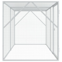 Produktbild för Fågelbur Antracit 208 x 102 x 108 cm Galvaniserat Stål