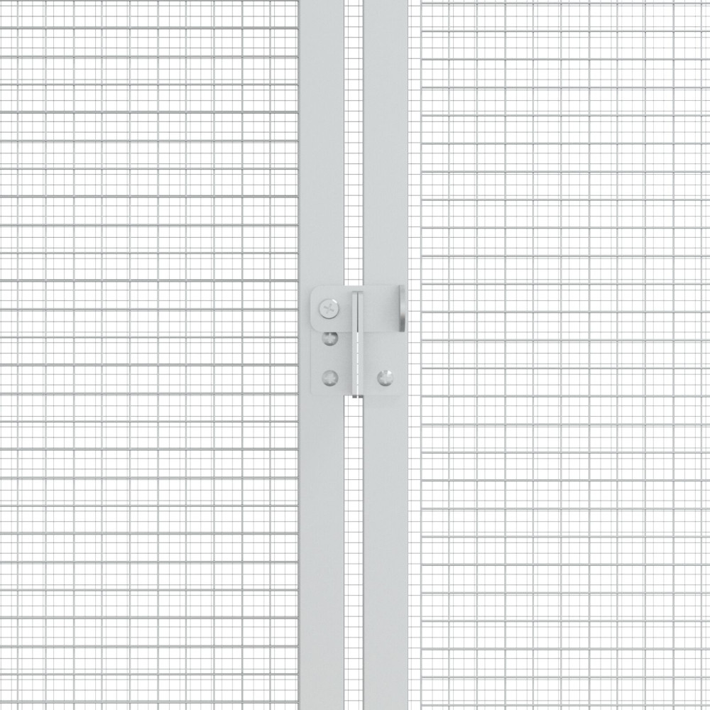 Produktbild för Fågelbur Antracit 208 x 102 x 108 cm Galvaniserat Stål