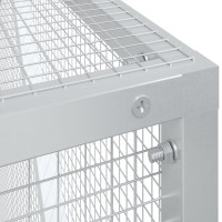 Produktbild för Fågelbur Antracit 208 x 102 x 108 cm Galvaniserat Stål