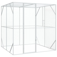 Produktbild för Fågelbur Antracit 209 x 202 x 214 cm Galvaniserat stål