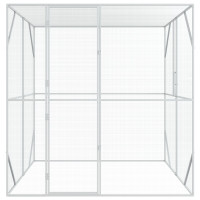 Produktbild för Fågelbur Antracit 209 x 202 x 214 cm Galvaniserat stål