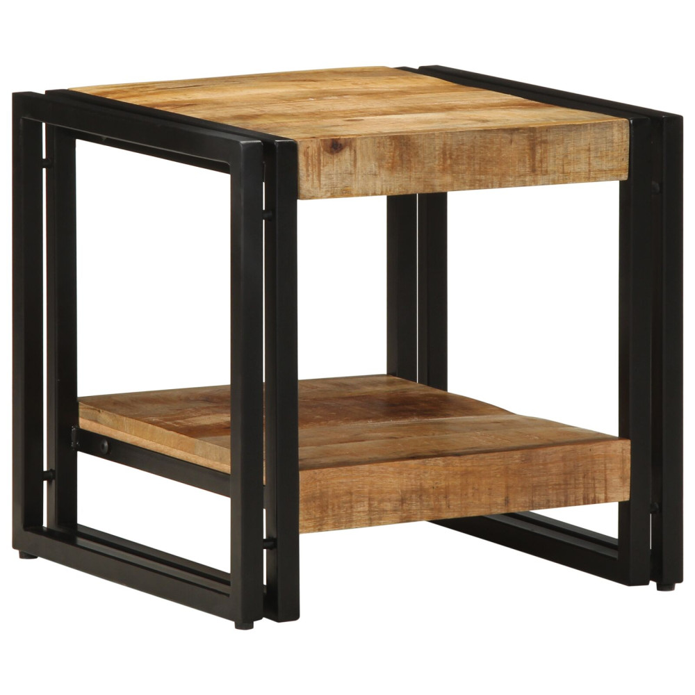 Produktbild för Kaffeebord Brun 40 x 40 x 38 cm Massivt mangoträ