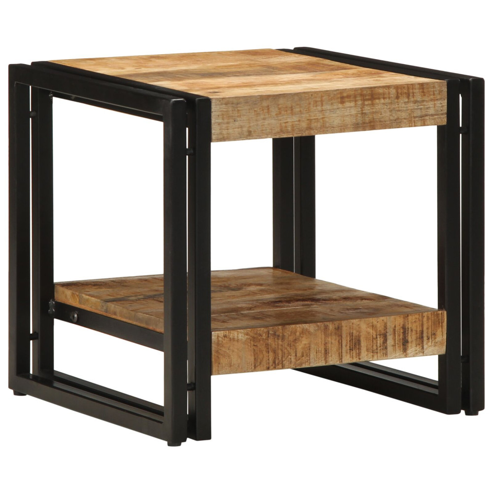Produktbild för Kaffeebord Brun 40 x 40 x 38 cm Massivt mangoträ
