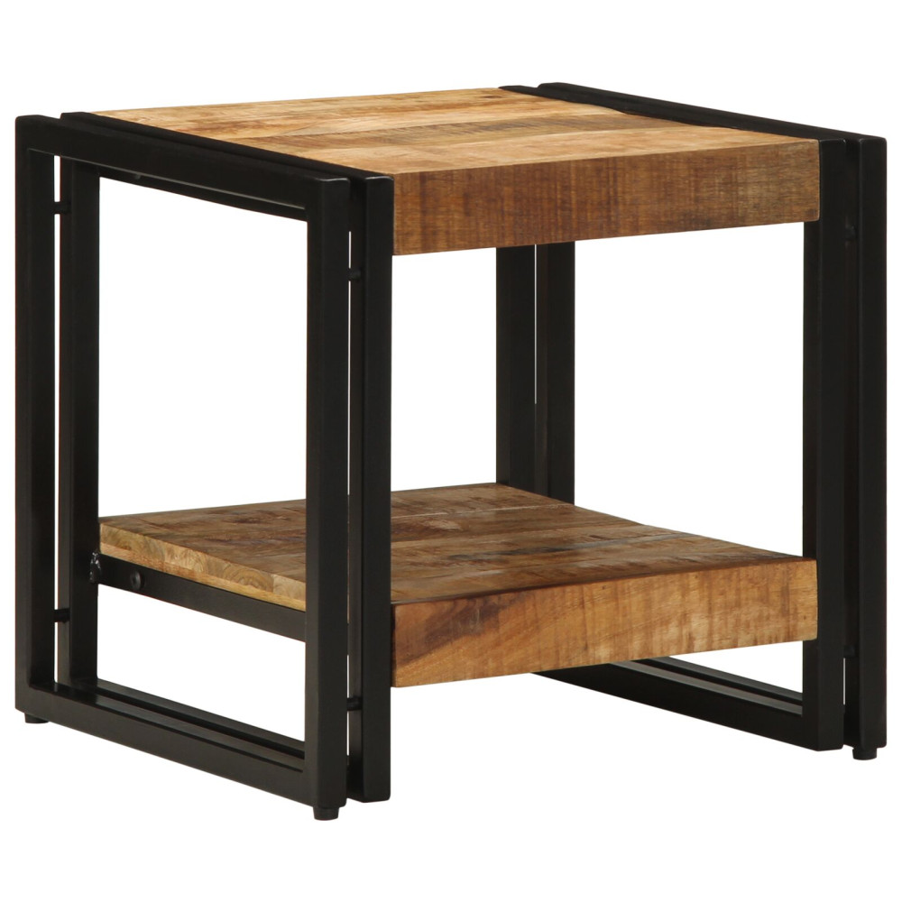 Produktbild för Kaffeebord Brun 40 x 40 x 38 cm Massivt mangoträ